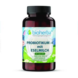 Probiotikum 4 mit Eselsmilch 60 Kapseln